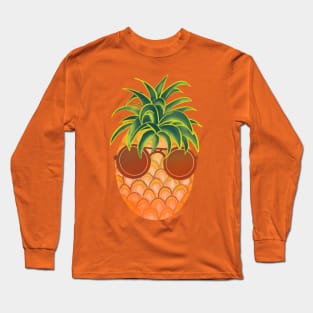 Cool pineapple with sunglasses Long Sleeve T-Shirt